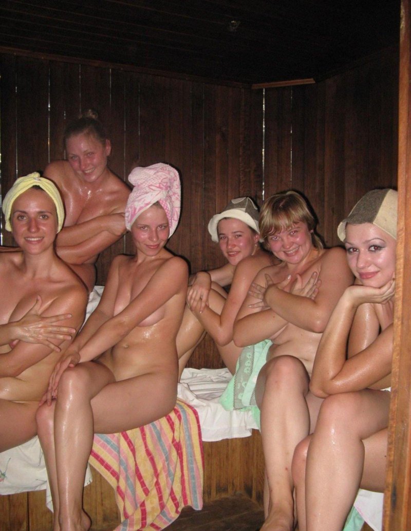 Русские девки в бане