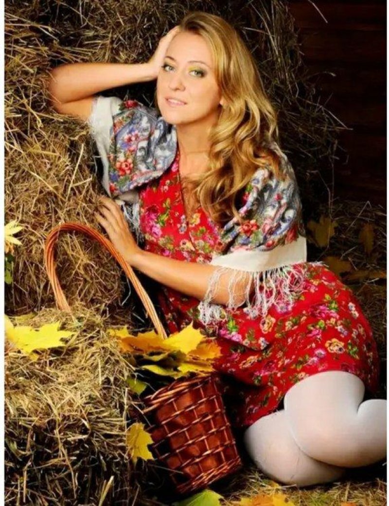 Девушка в деревенском стиле