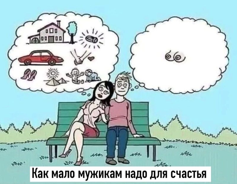 Карикатуры на мужчин и женщин