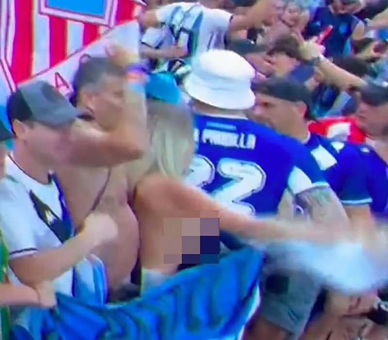 Болельщицы топлесс