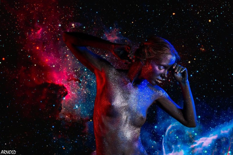 Фотосессия в стиле космос