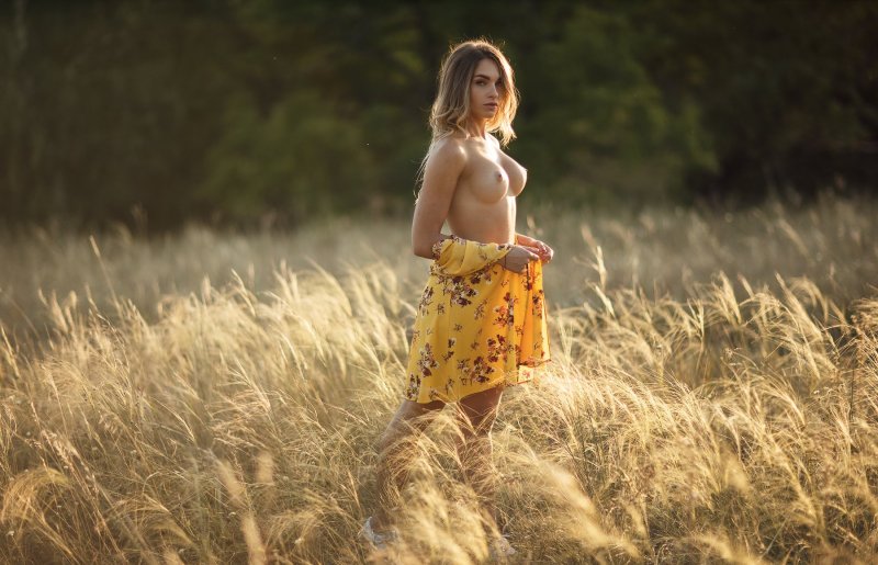 Женщина на природе