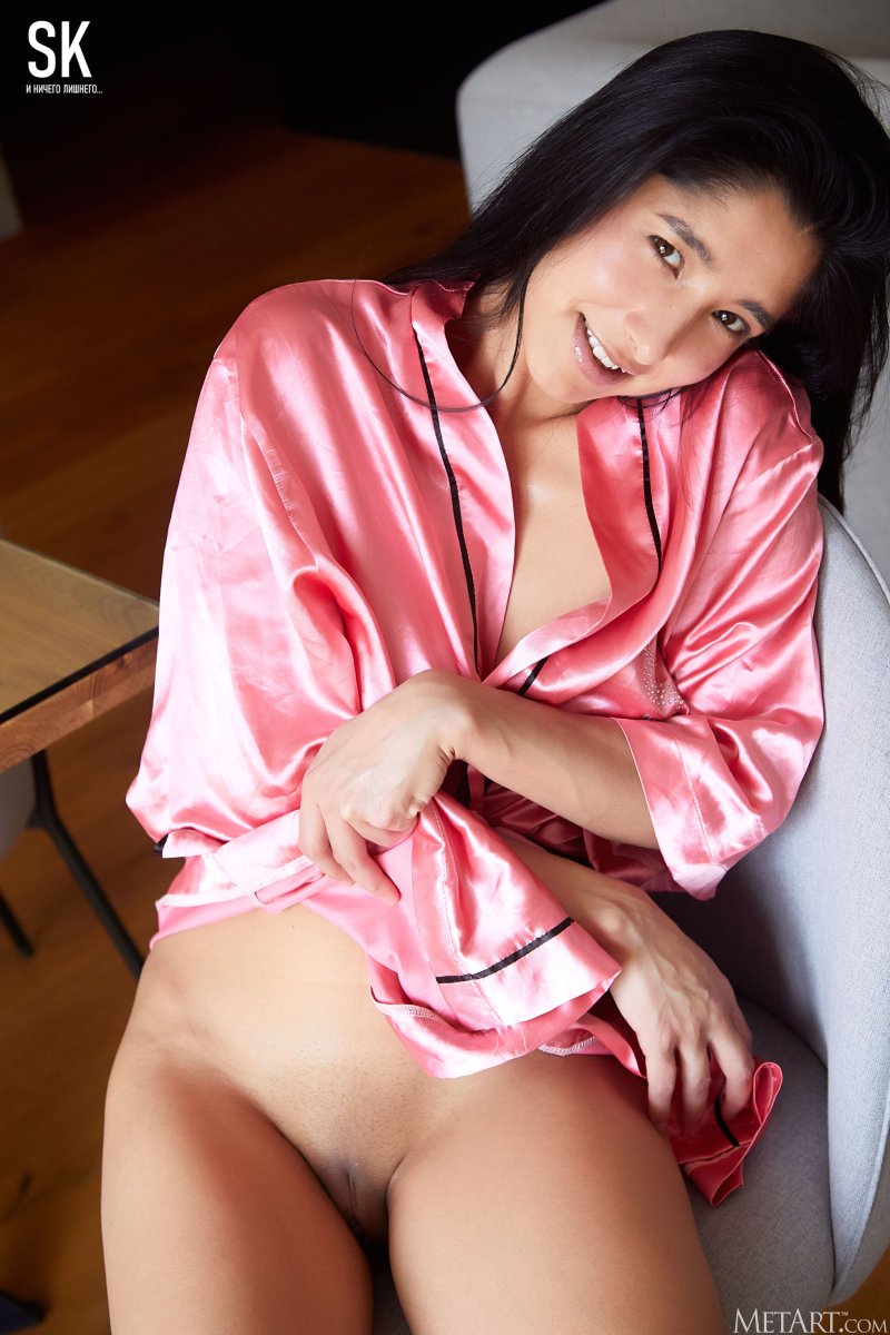 Атласный халат