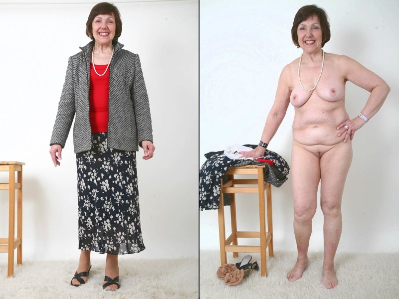 Старые женщины без одежды