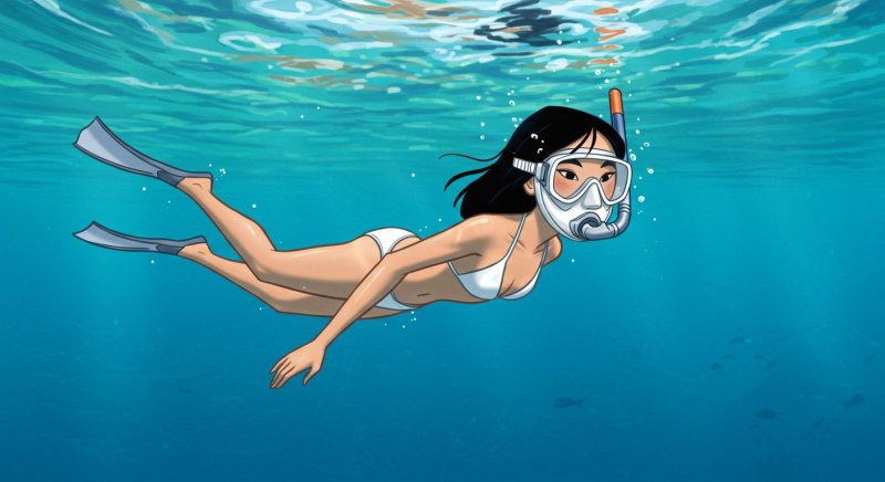 Картина плавание