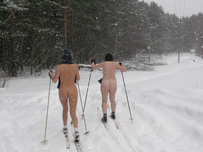 Порно на лыжах