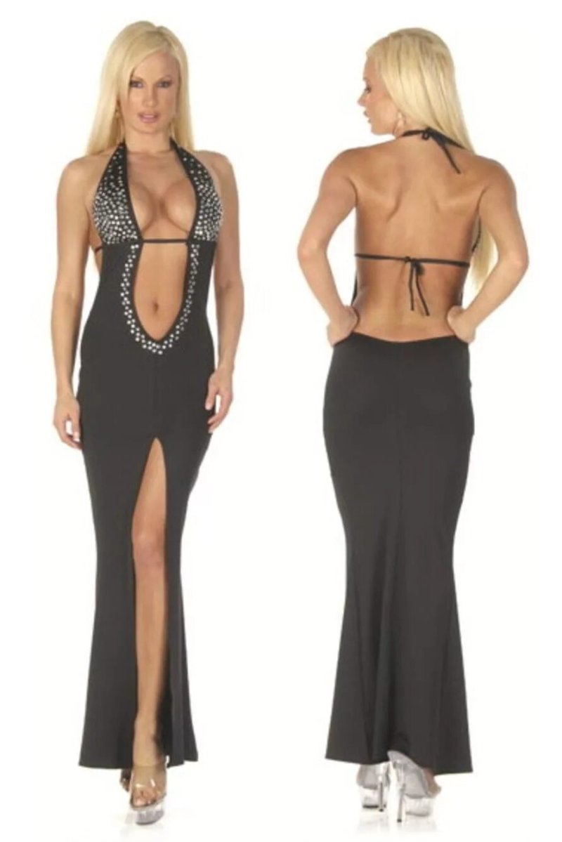 Открытое платье с вырезом