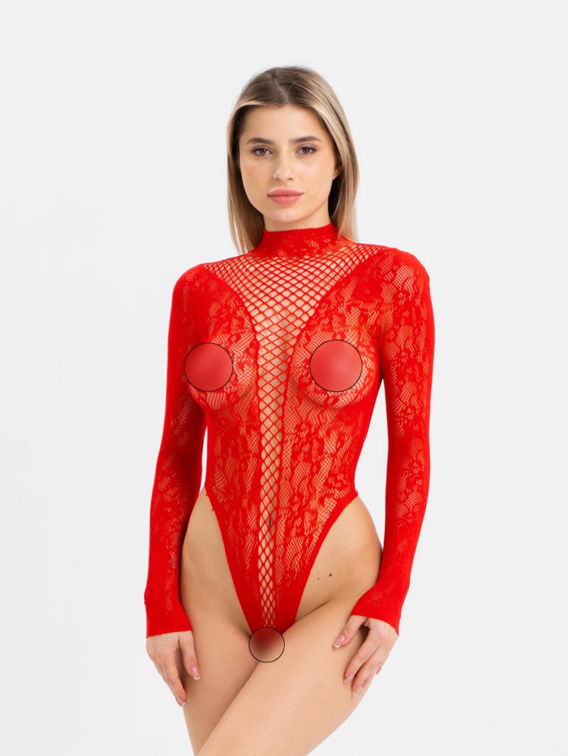 Кружевное эротическое боди