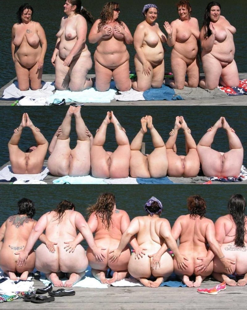 Толпа голых толстых баб