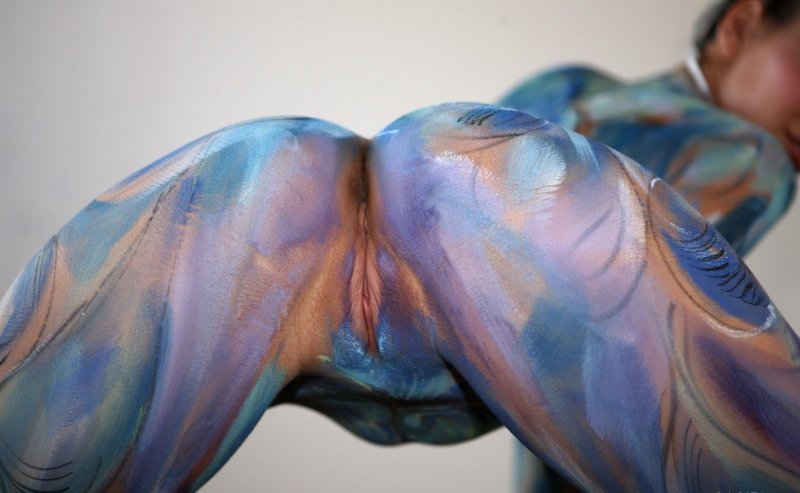 Порно бодиарт