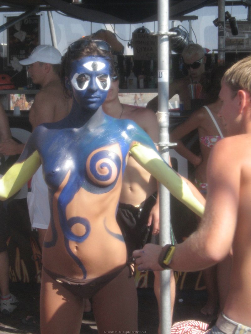 Детский пляжный бодиарт