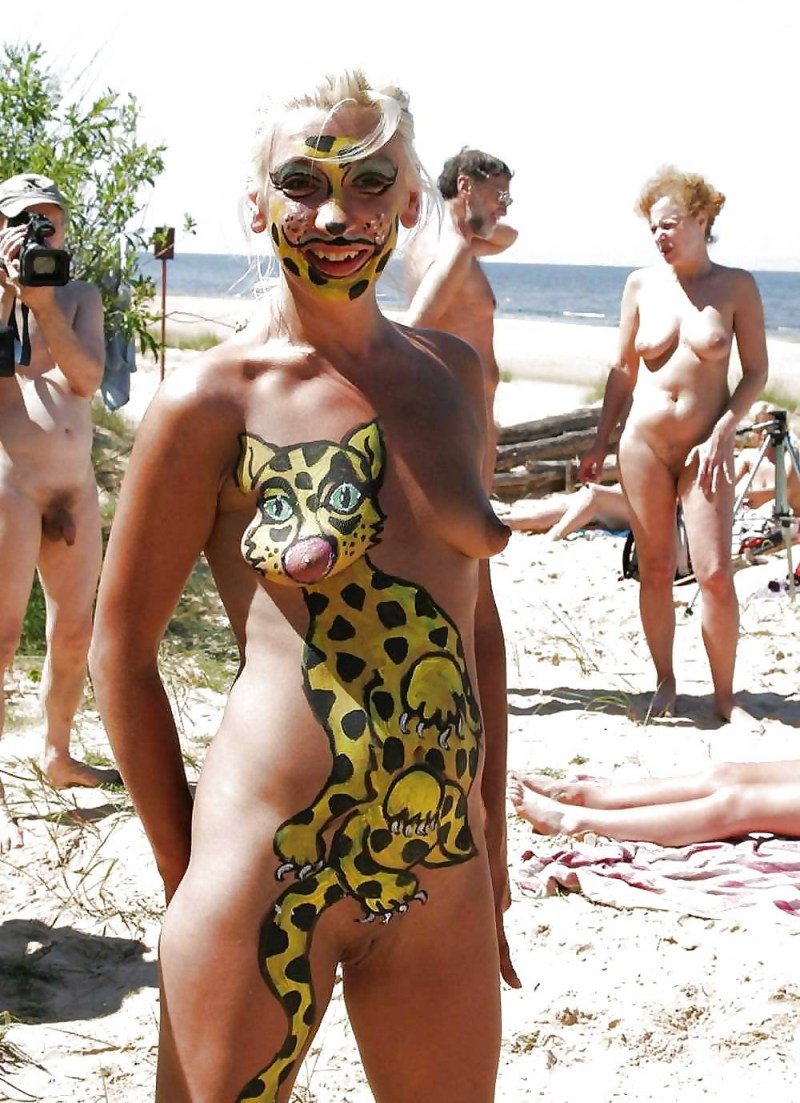 Детский бодиарт на нудийском пляже