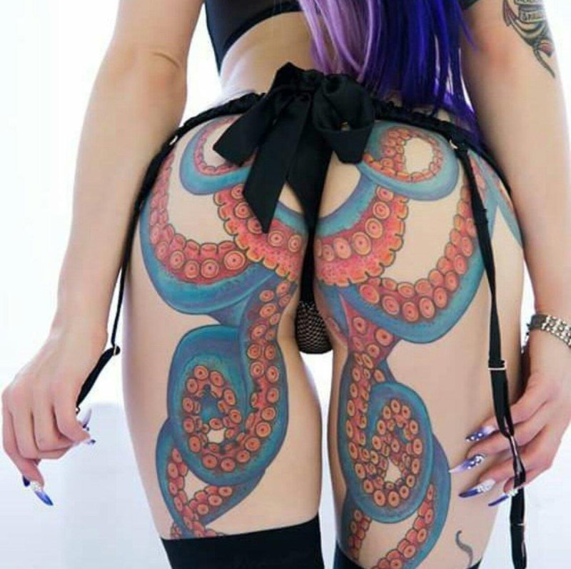 Осьминог татуировка