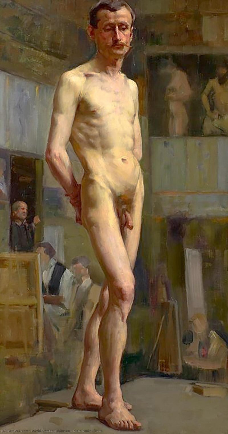 Натурщик живопись репина