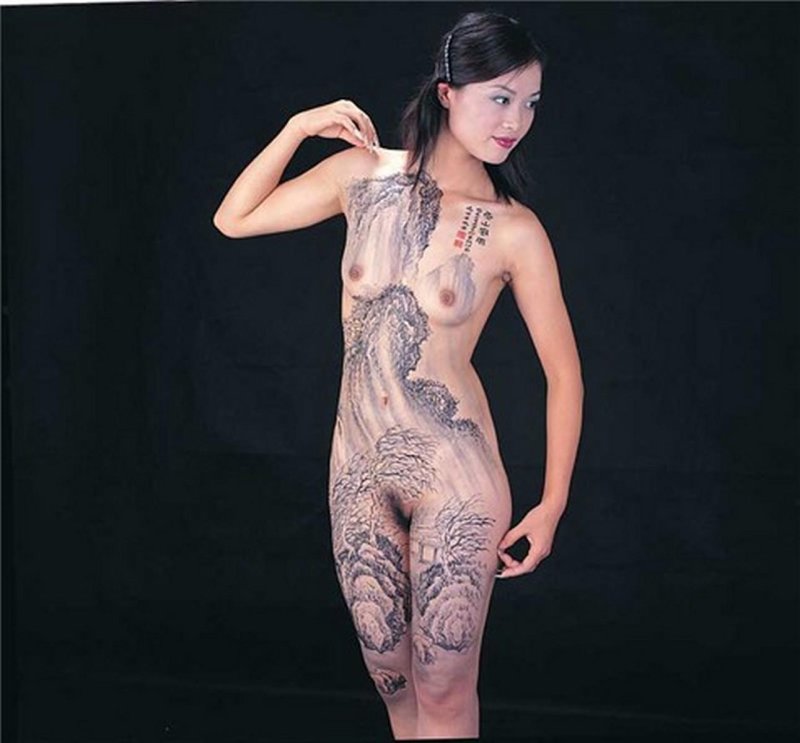 Японский эротический боди-арт