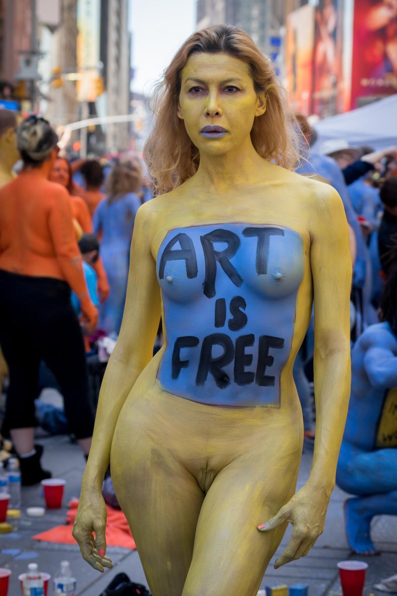 Body painting in manhattan