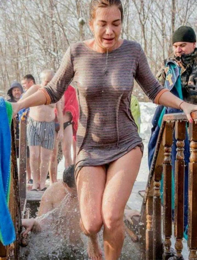 Крещенские купания голые