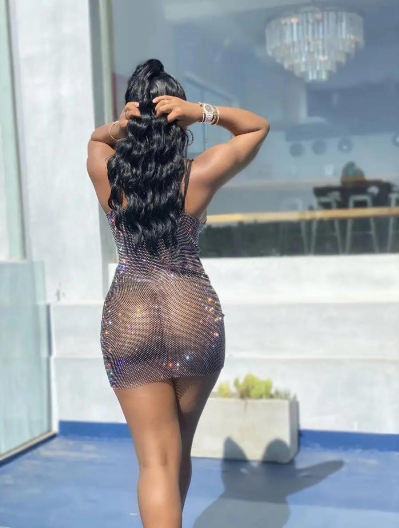 Прозрачное платье секс