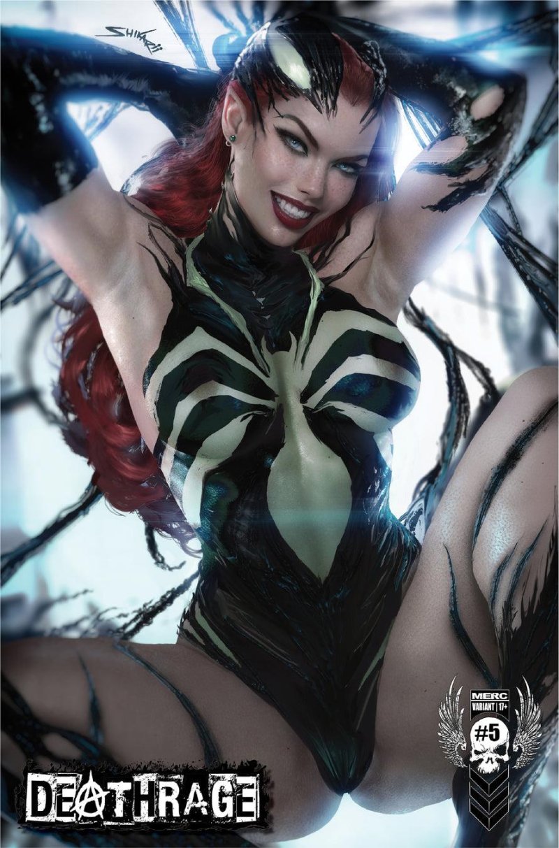 Девушка веном косплей