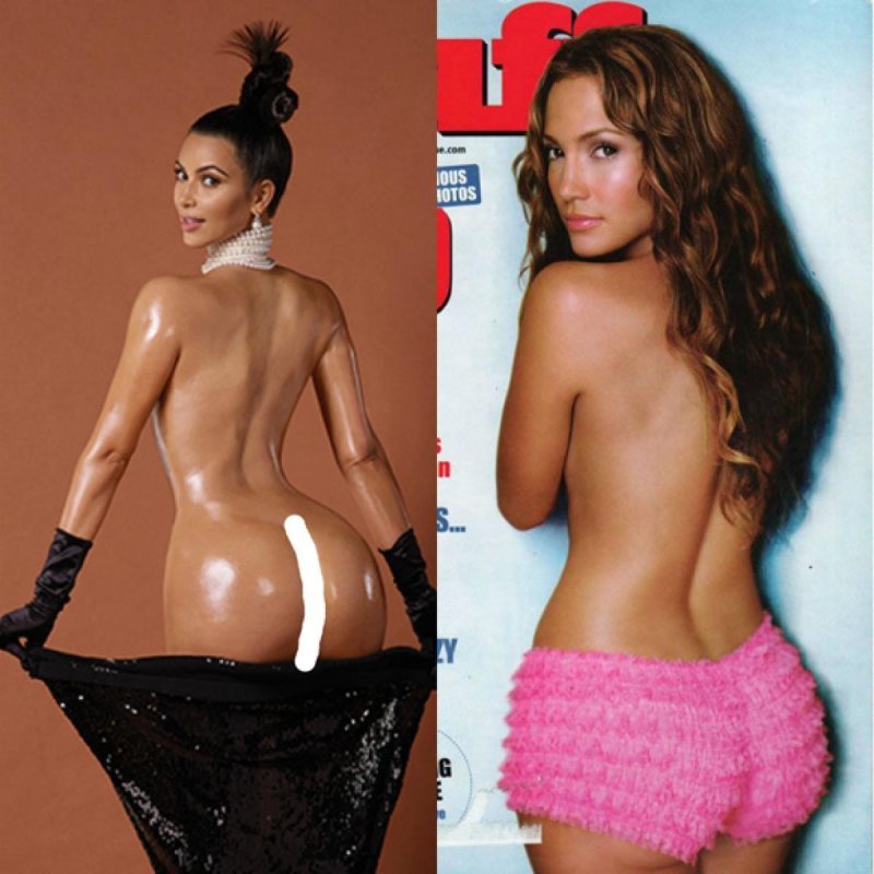 Ким кардашиан голая попа