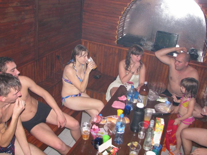 Частная вечеринка в сауне