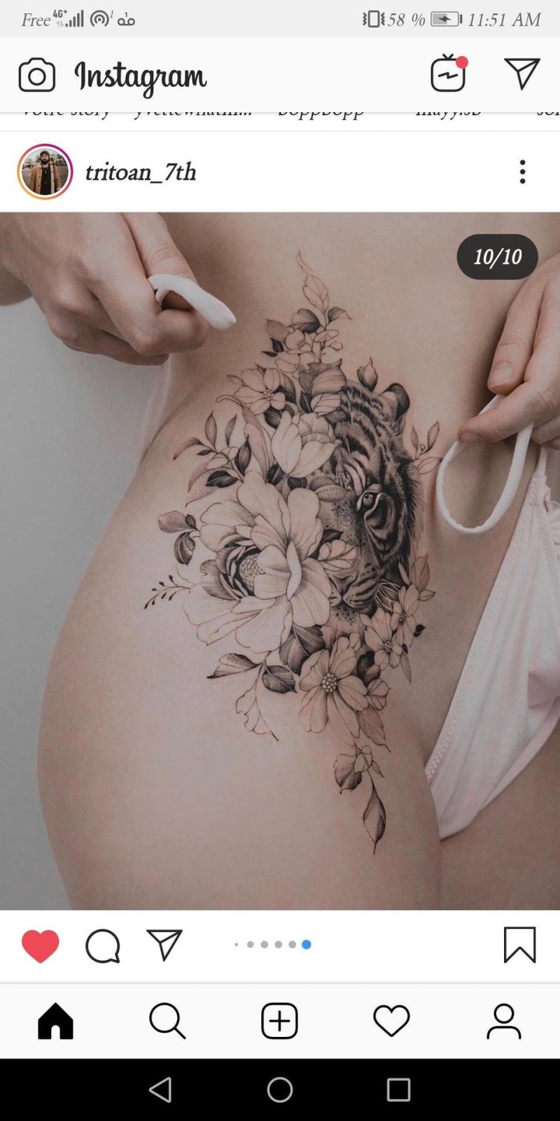 Тату с пионами