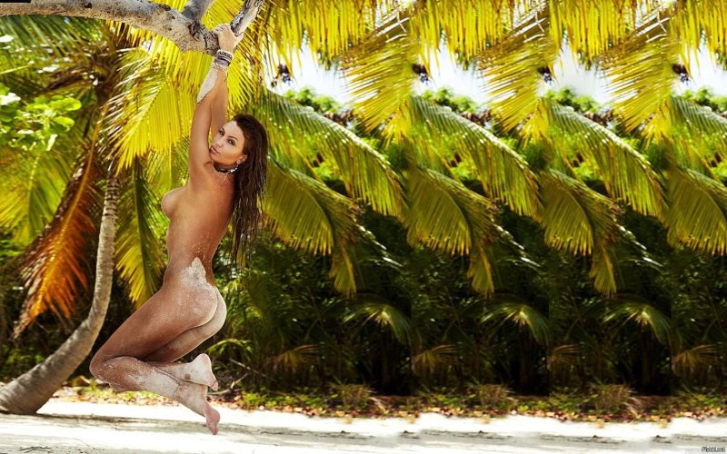 Голые девки на тропических островах