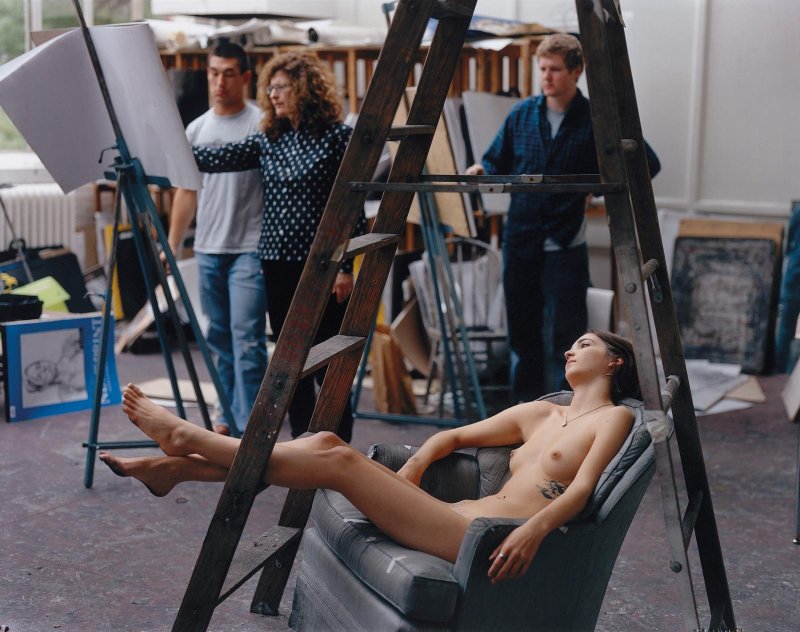 Натурщицы в художественных студиях