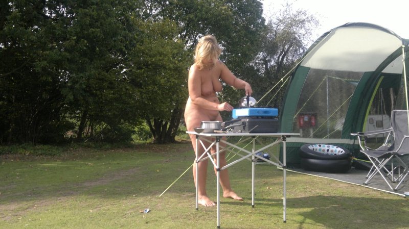 Nude camping