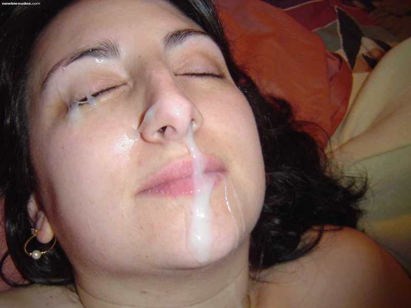 Зрелая жена в сперме