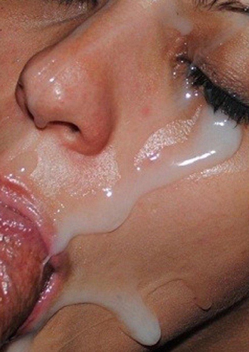 Любительское порно сперма на губах