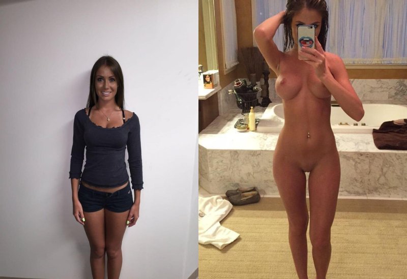 Одетые и раздетые перед зеркалом