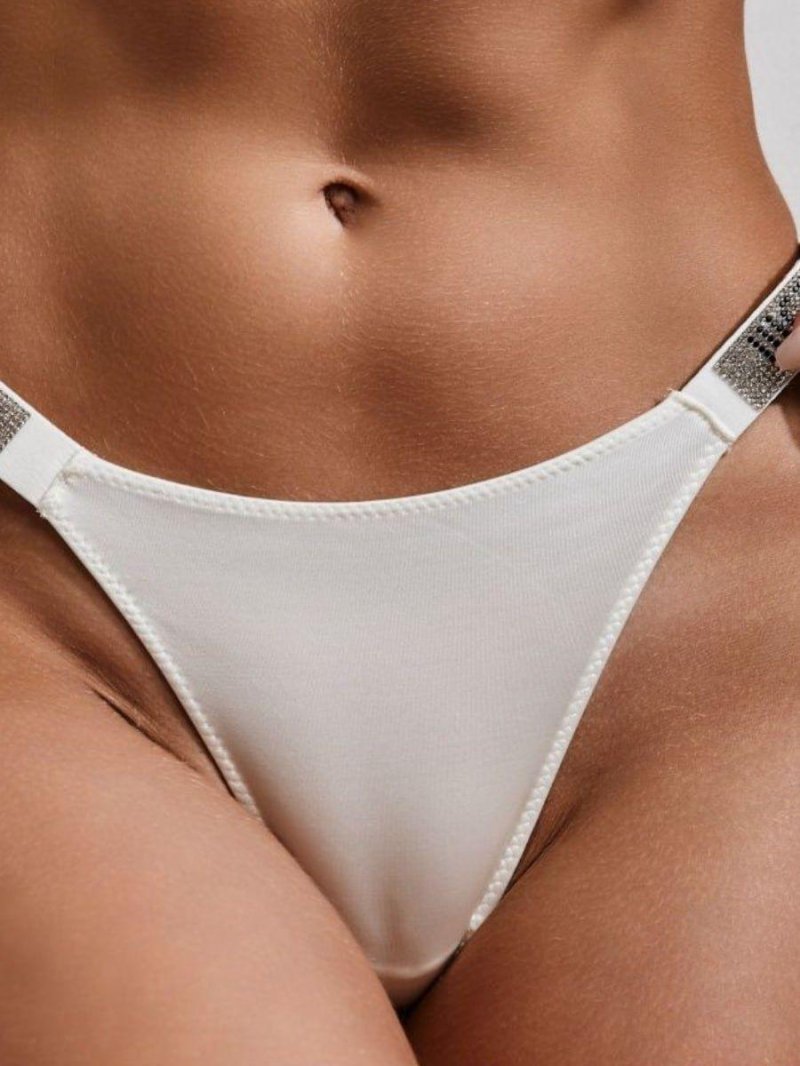 Женские трусы со стразами стринги