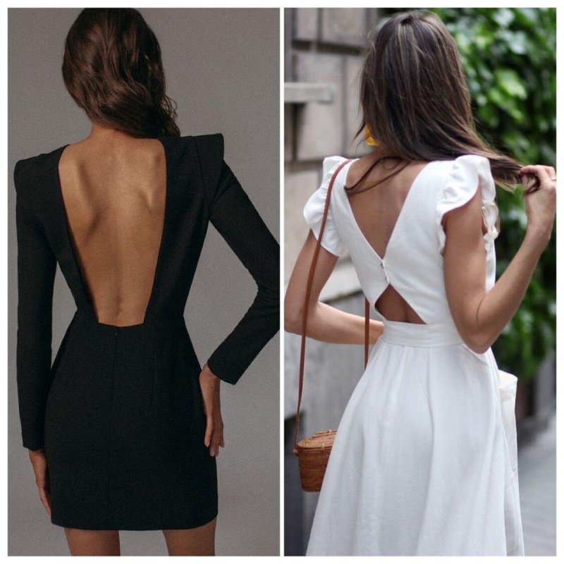 Платье с открытой спиной