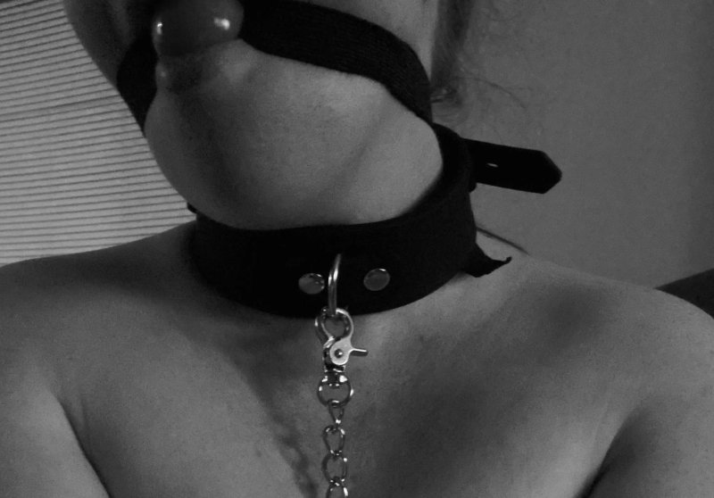 Чокер кожаный