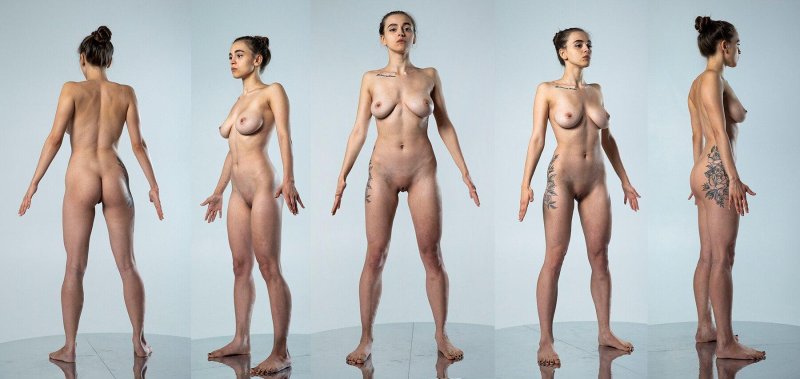 Голые женщины с разных ракурсов