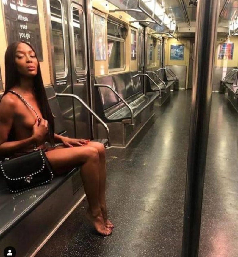 Наоми кэмпбелл в метро фотосессия