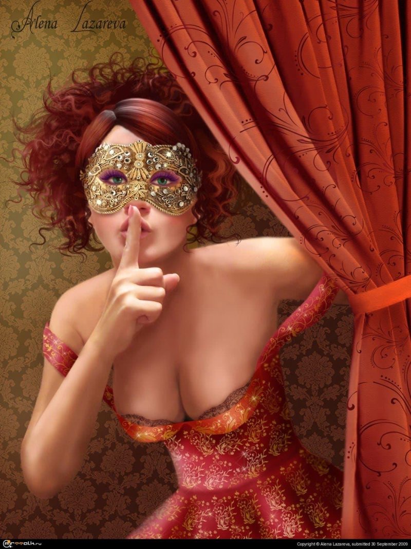 Женщина в маске