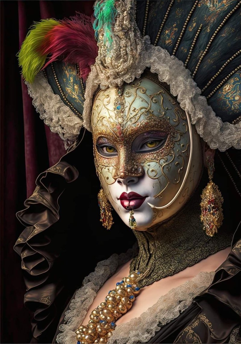 Маска венецианская
