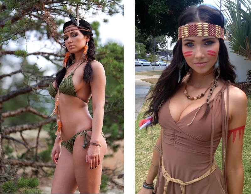 Голые индейские женщины