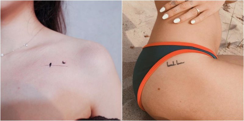 Места для татуировок девушек