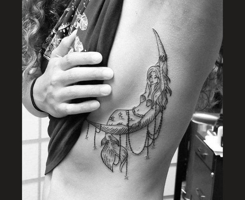 Тату русалка
