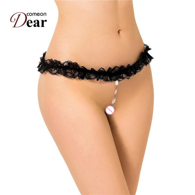 Стринги с бусами