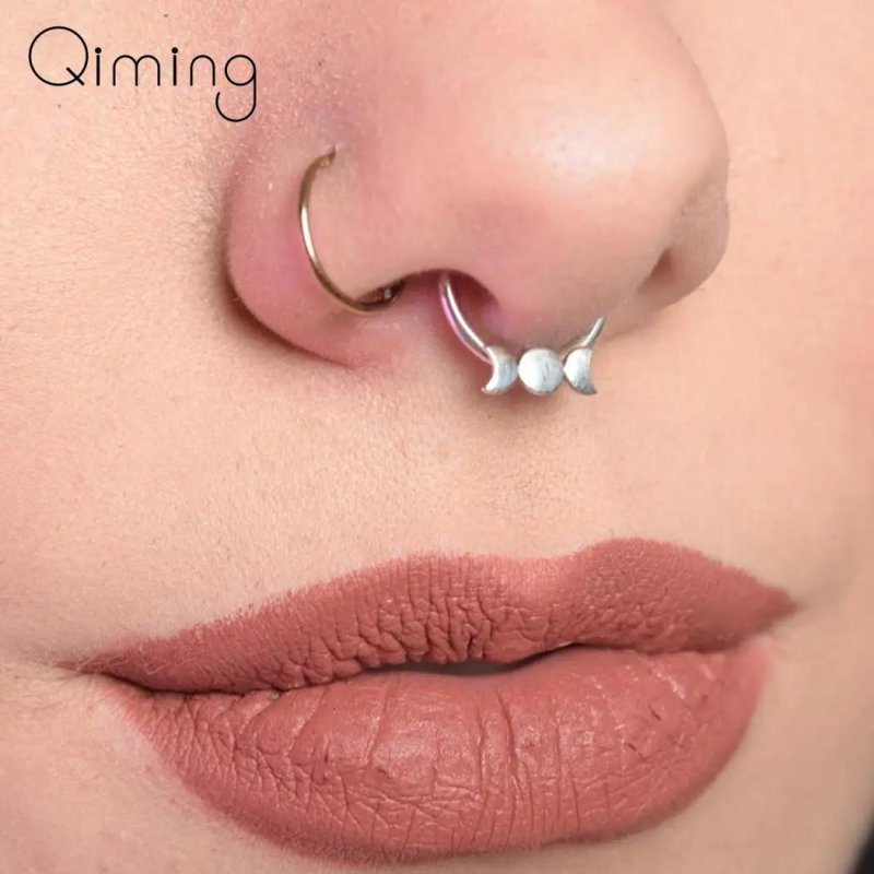 Пирсинг нострил кольцо