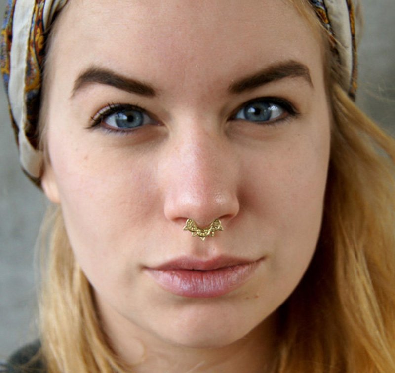 Septum piercing