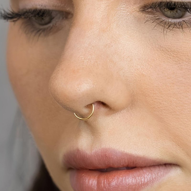 Кольцо в нос золото