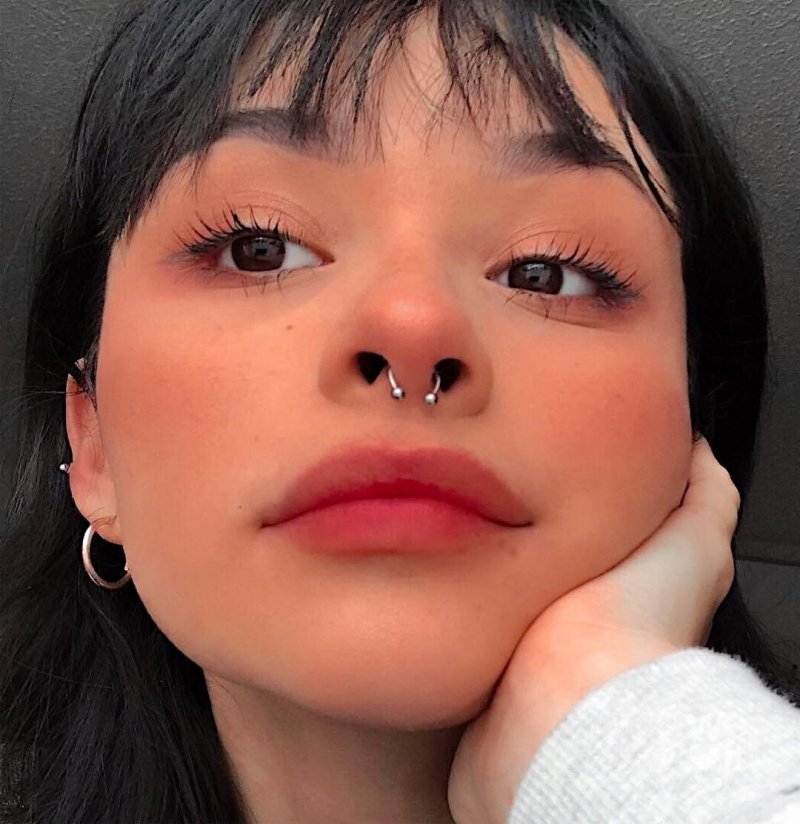 Septum piercing