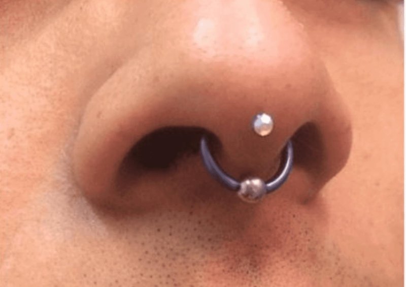 Nose piercing