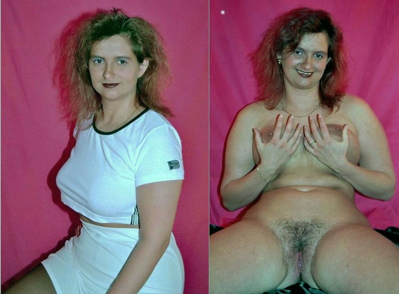 Одетые и раздетые волосатые женщины