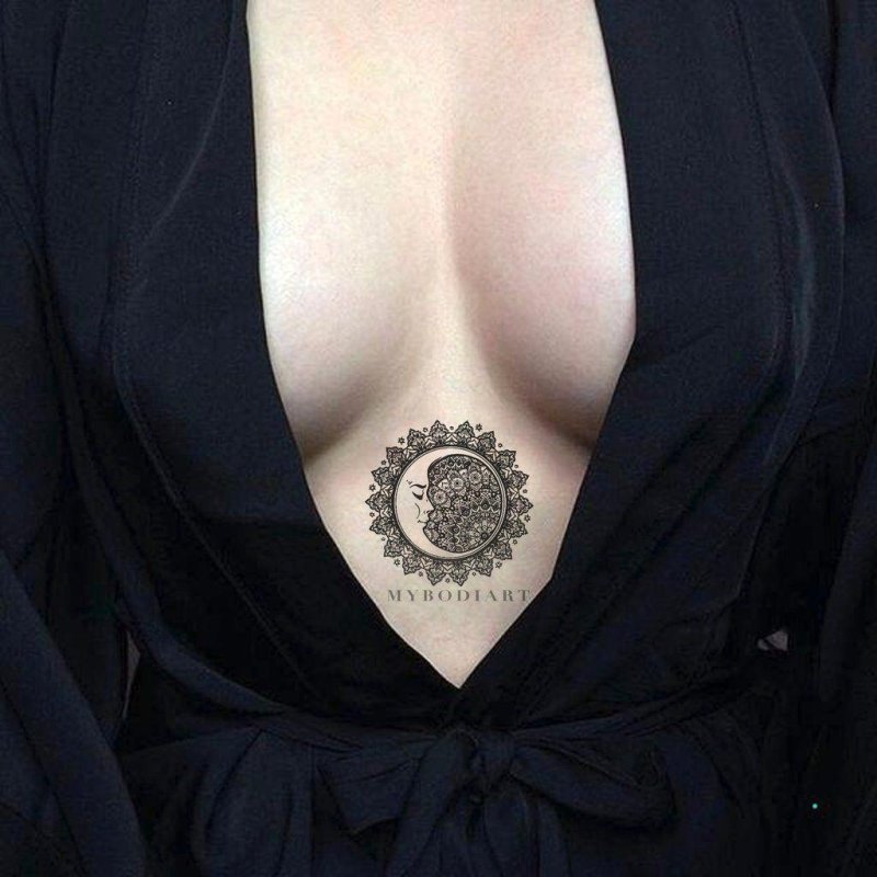 Тату женские на груди